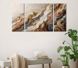 Wallity MXC04 Set de 3 Pinturas Decorativas en Lienzo Multicolor